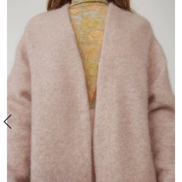 Acne Studios Raya Sh Mohair Powder Pink In Mohair-blend Cardigan - Picture 14 of 15